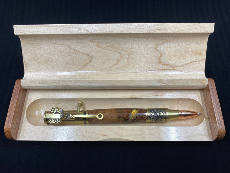 Limited Edition Custom Crafted Pen - English Wych Elm Burle - WhiteTail Forensics