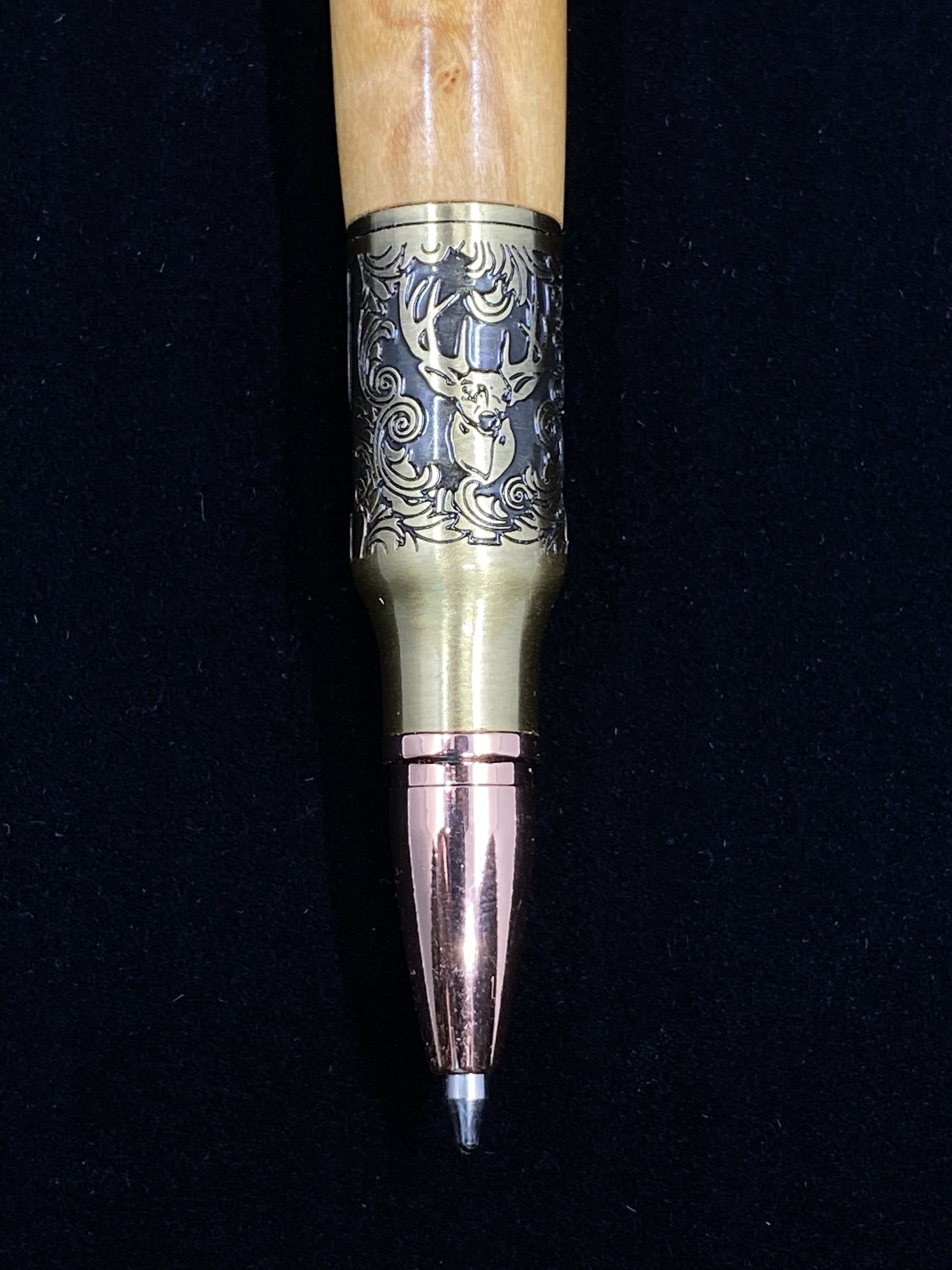 Limited Edition Custom Crafted Pen - Bethlehem Olive Wood - WhiteTail Forensics