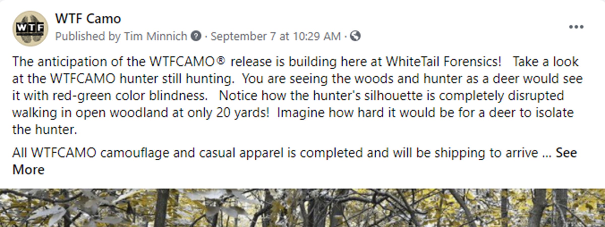 WhiteTail Forensics on Facebook - Coming Soon Promo