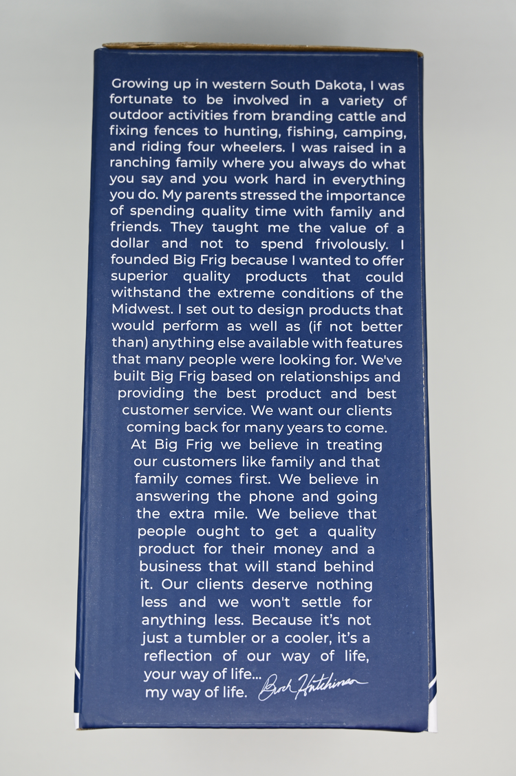WTF Big Frig 30 oz Laser Engraved Tumbler - WhiteTail Forensics