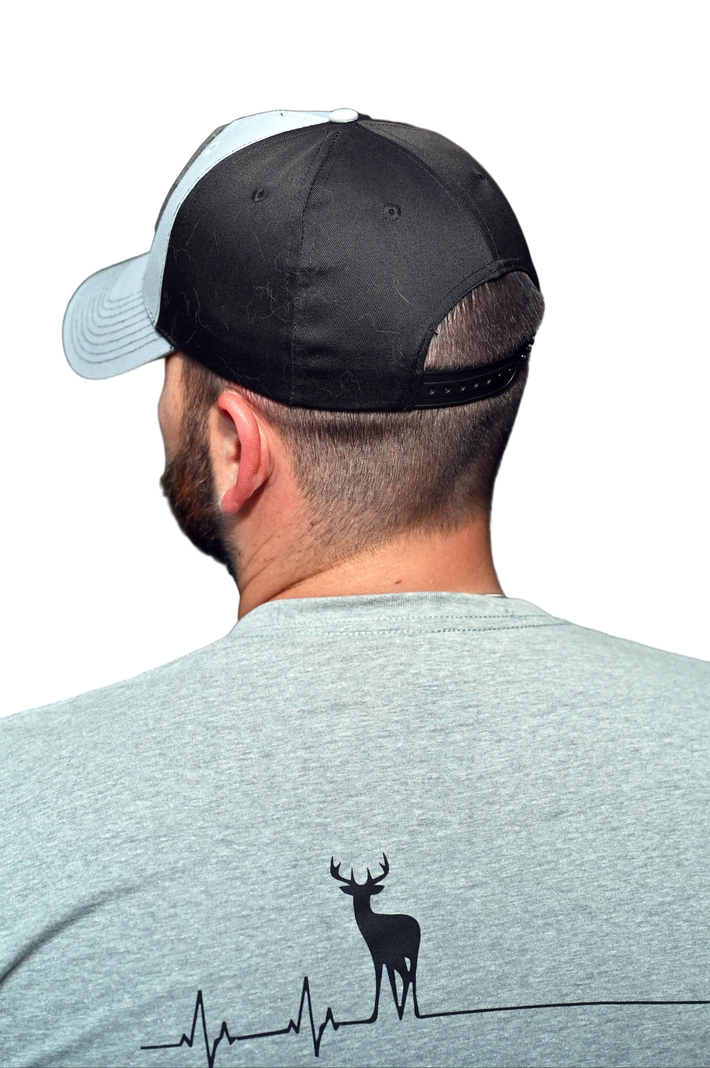 WTF Grey/Black Twill Patch Cap - WhiteTail Forensics